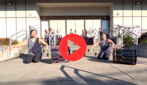 Portland Taiko performers in front of the Oregon Buddhist Temple
