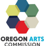 Oregon Arts Commission logo - a circle made of six hexagons in different colors
